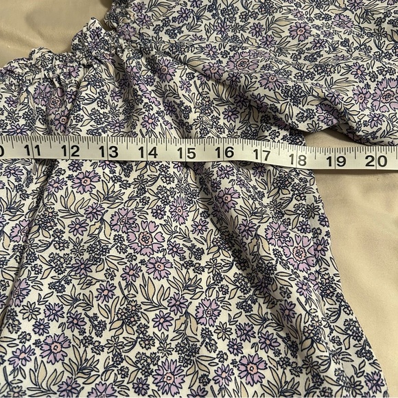 American Eagle Womens Size L Off The Shoulder Cropped Floral Button Front Blouse - Picture 9 of 10